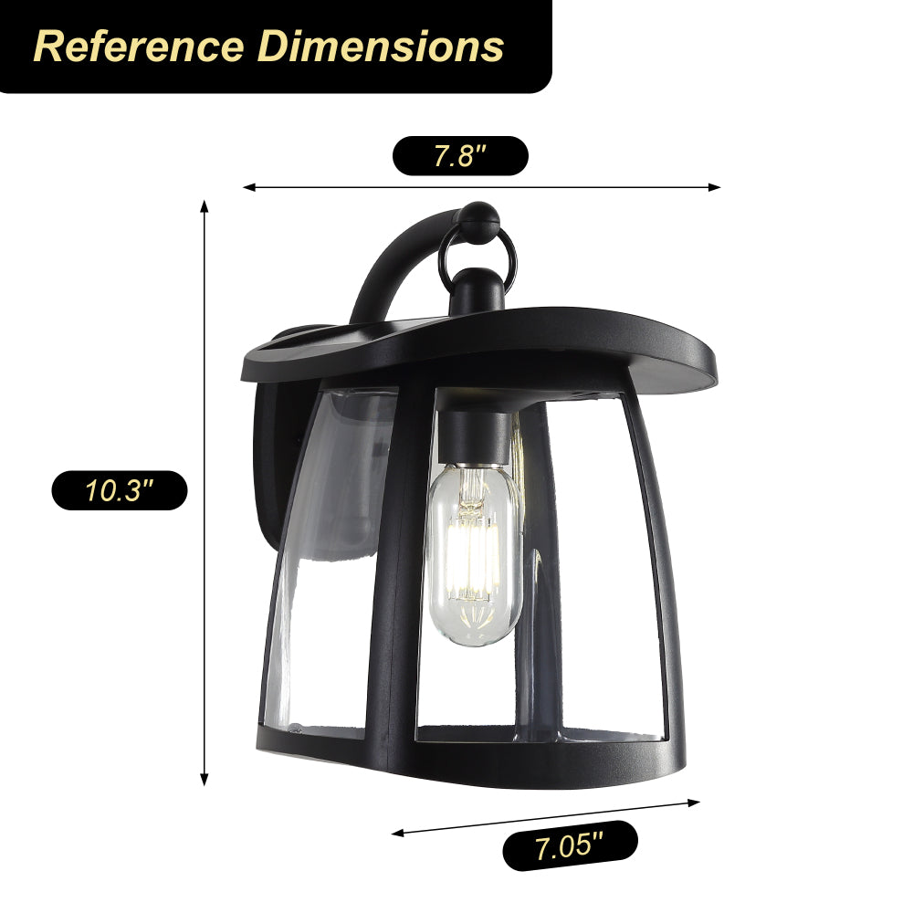 Solar Wall Lantern with 4 Lighting Modes | IP54 Waterproof Outdoor Hanging Light | Dual Solar Panels