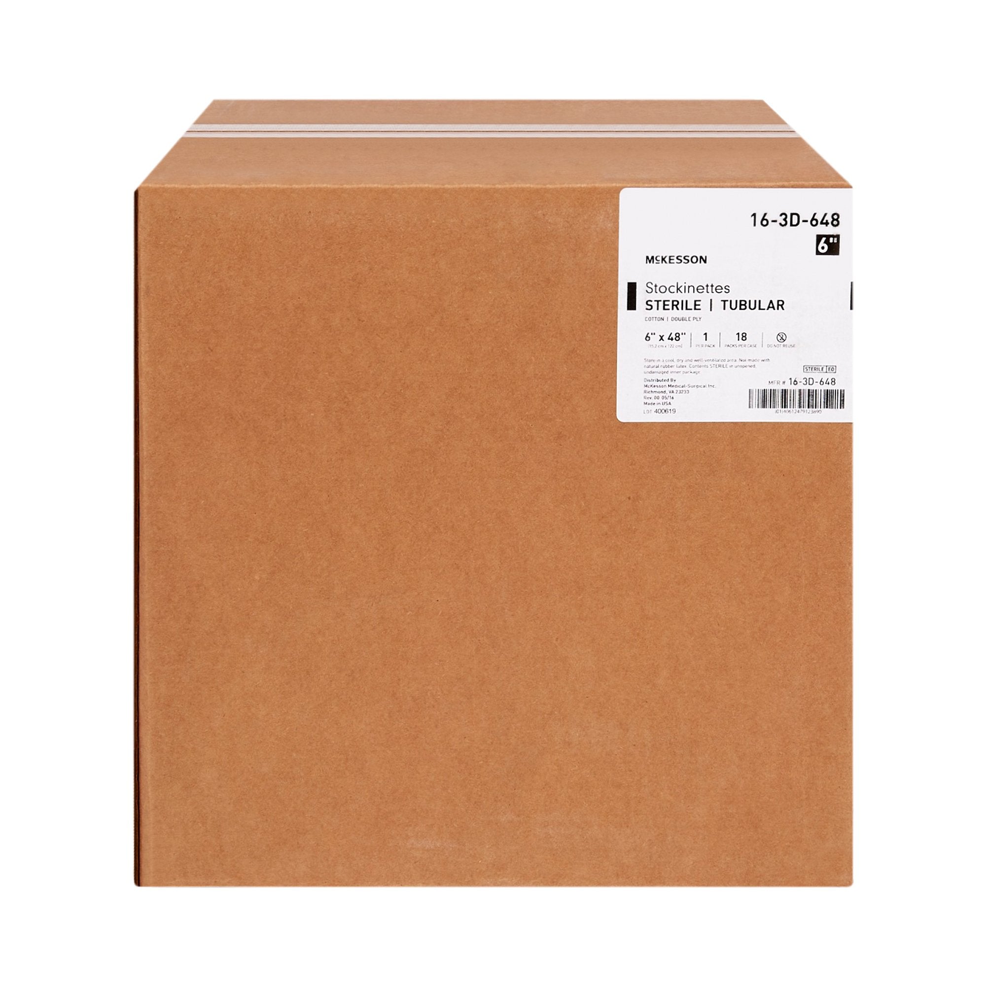 McKesson Beige Cotton Tubular Stockinette, 6 x 48 Inch 16-3D-648
