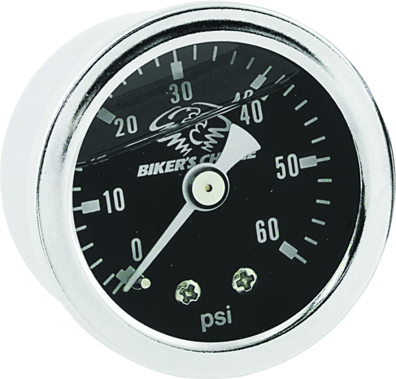 Bikers Choice Liquid Oil Pressure Gauge Blk 210079