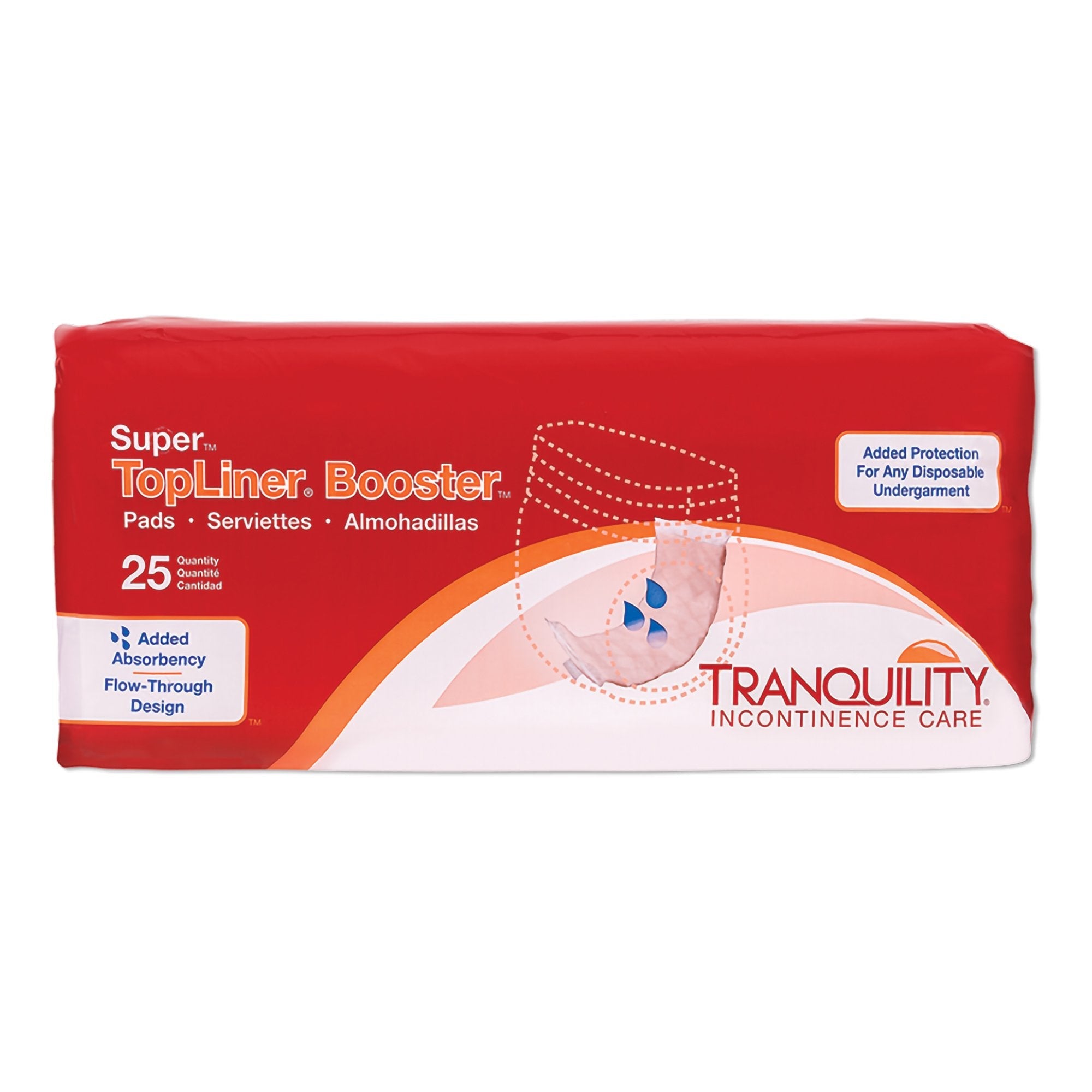 TopLiner™ Super Added Absorbency Incontinence Booster Pad, 4¼ x 15 Inch 2060