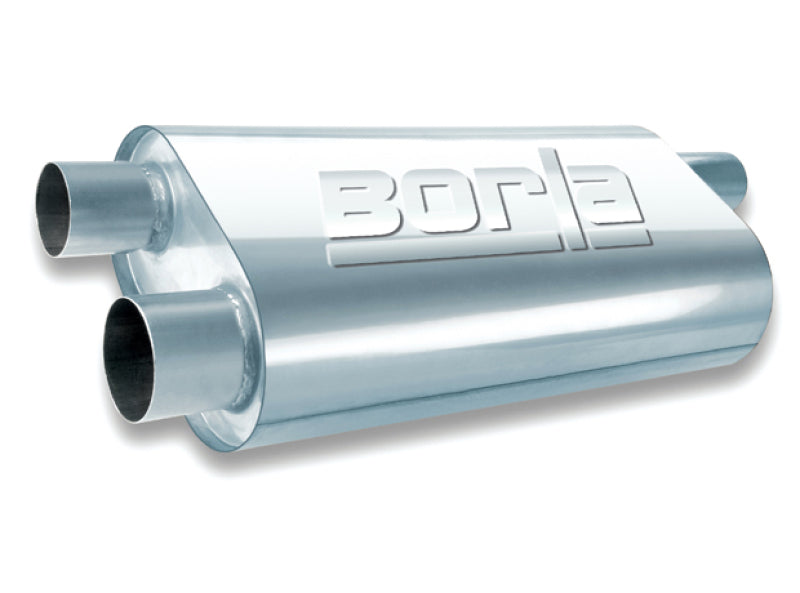 Borla Universal Oval Transverse 2.5in Inlet/Outlet 19in x 10.25in x 5.5in Turbo XL Muffler 40477