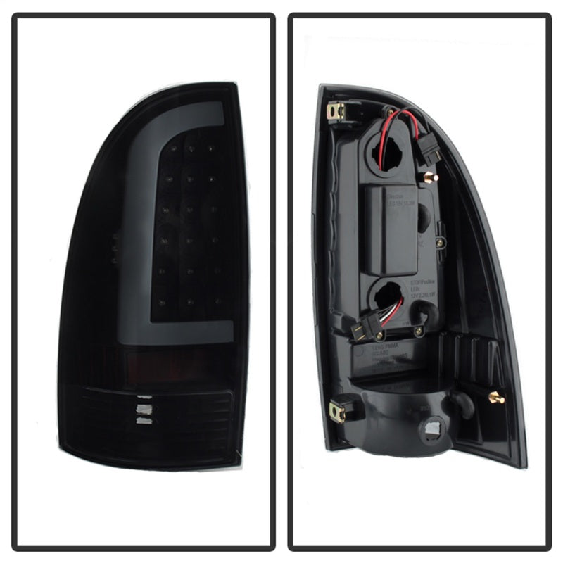 SPYDER xTune 05-15 Toyota Tacoma (Excl LED Tail Lights) LED Tail Lights - Blk Smk (ALT-ON-TT05-LBLED-BSM) 9038556