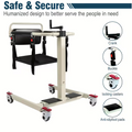 Patient Lift Transfer Chair, Patient Lift Wheelchair for Home and Car Portable Patient Lift Chair Wheelchair Lift for Home, Disabled and Elderly Nursing, Height/Width Adjust