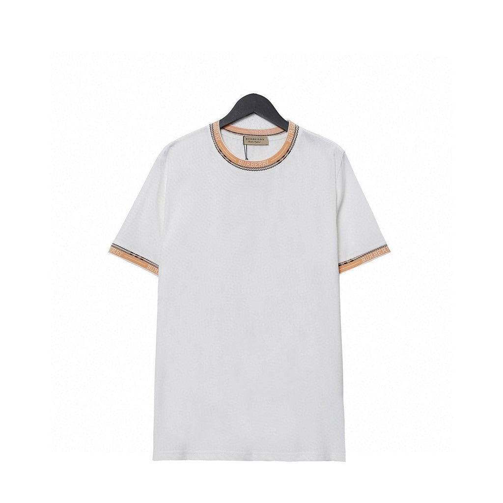 Burberry T-Shirt Without Collar 'White & Beige'