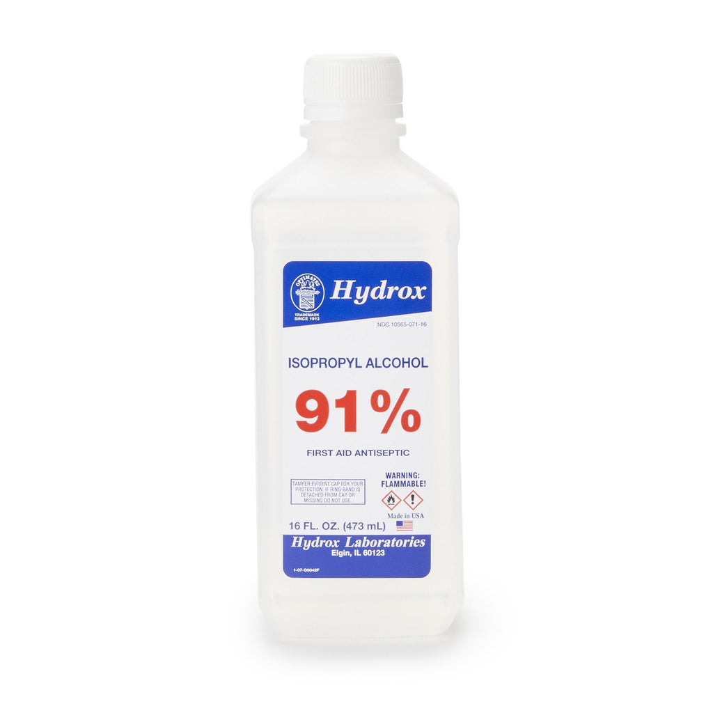 Hydrox Isopropyl Alcohol Antiseptic, 16 oz. Bottle D0042