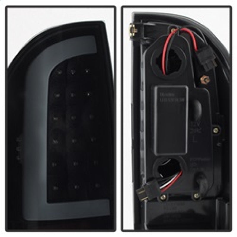 SPYDER xTune 05-15 Toyota Tacoma (Excl LED Tail Lights) LED Tail Lights - Blk Smk (ALT-ON-TT05-LBLED-BSM) 9038556