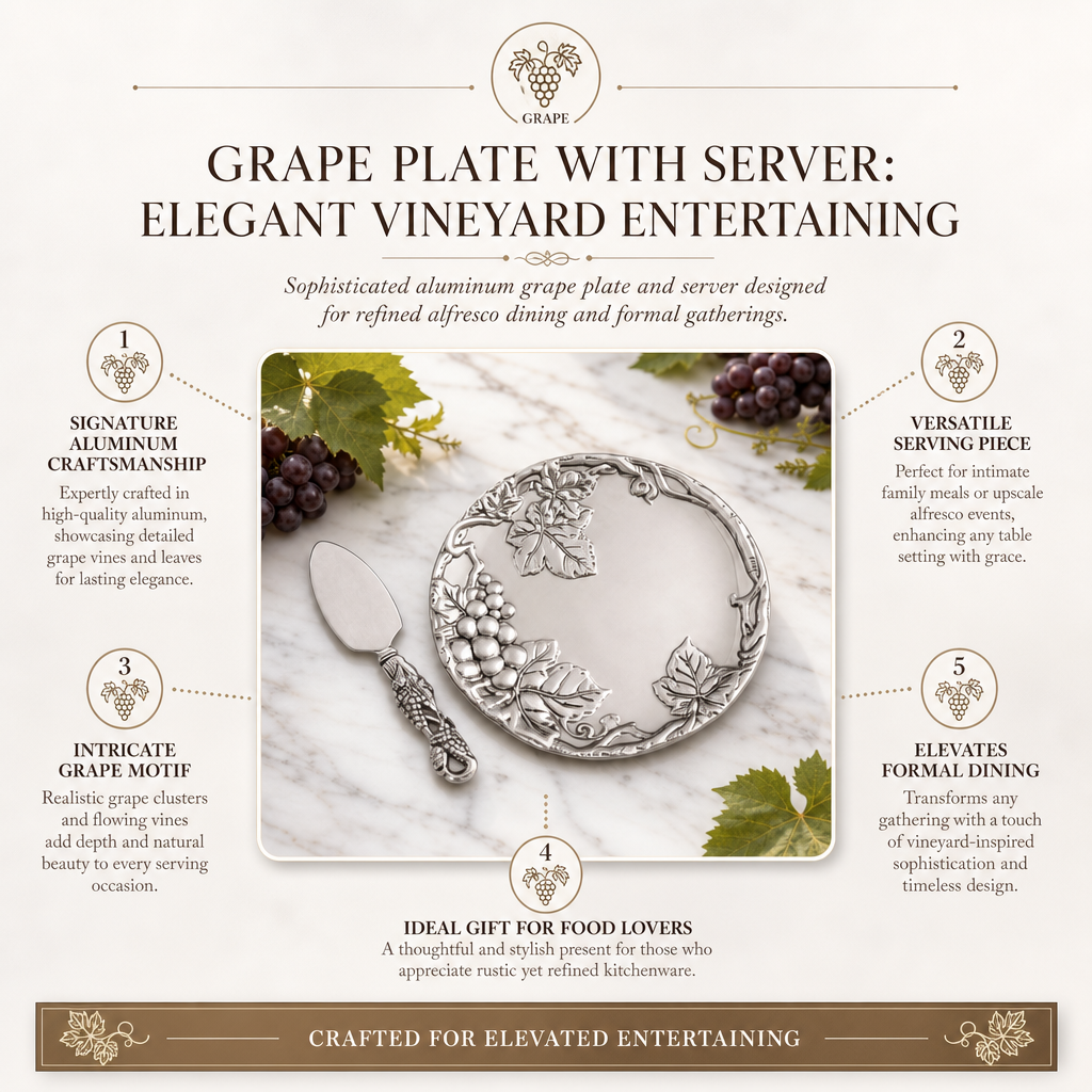 Grape Plate with Server