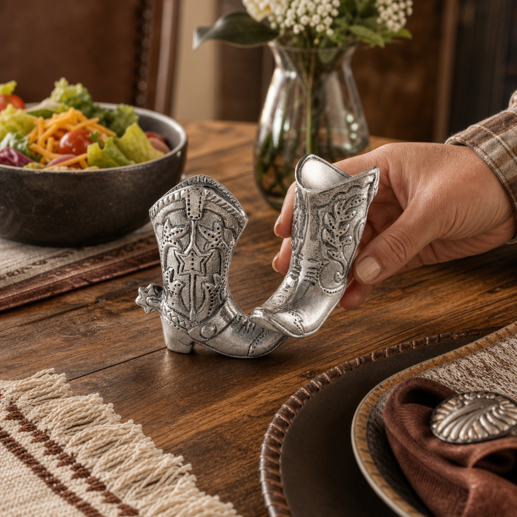 Cowboy Boot Salt and Pepper Set