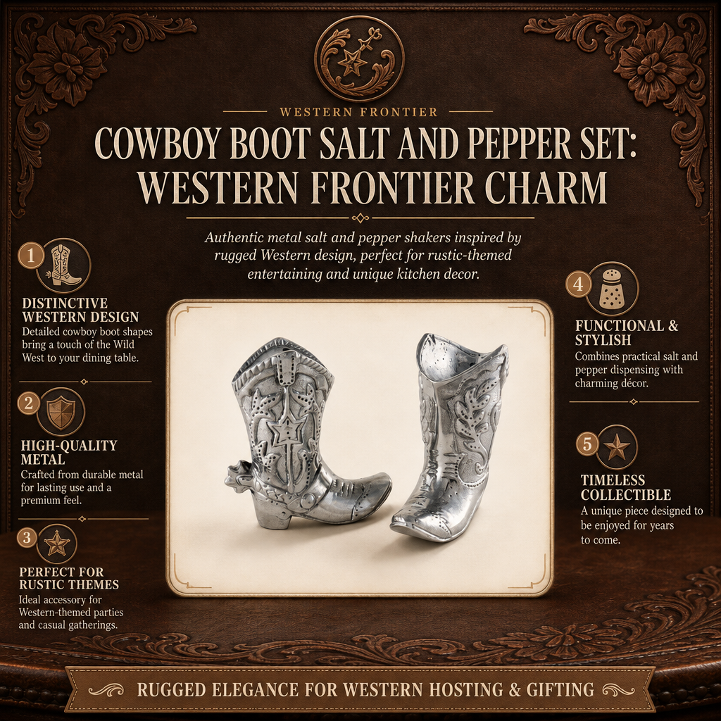 Cowboy Boot Salt and Pepper Set