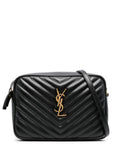 Saint Laurent Women Quilted Leather Lou Camera Bag