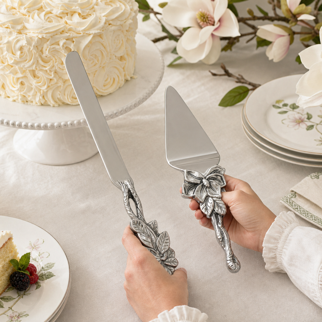 Magnolia Cake Knife and Pie Server