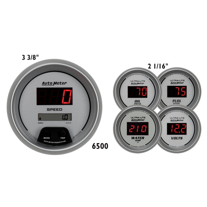 AutoMeter Ultra-lite Digital 5 Piece Set 6500