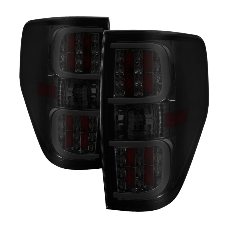SPYDER xTune Ford F150 09-14 LED Tail Lights - Black ALT-ON-FF15009-LBLED-SM 5082183