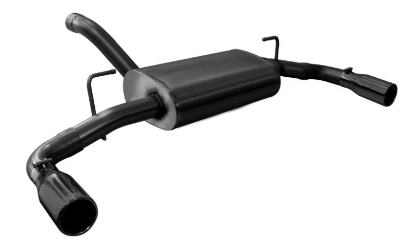 Corsa Performance 18+ Jeep Wrangler JL 2.5in Dual Rear Exit Black Tips Touring Axle