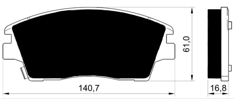 Porterfield Brake Pads for 2017 HYUNDAI ELANTRA 1.6L