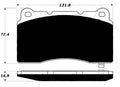 Porterfield Brake Pads for 2016 DODGE VIPER TA Special Edition PKG