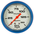 AutoMeter Ultra-Nite 2-5/8in 0-150 PSI Liquid Filled Mechanical Glow In Dark Oil Pressure Gauge 4223