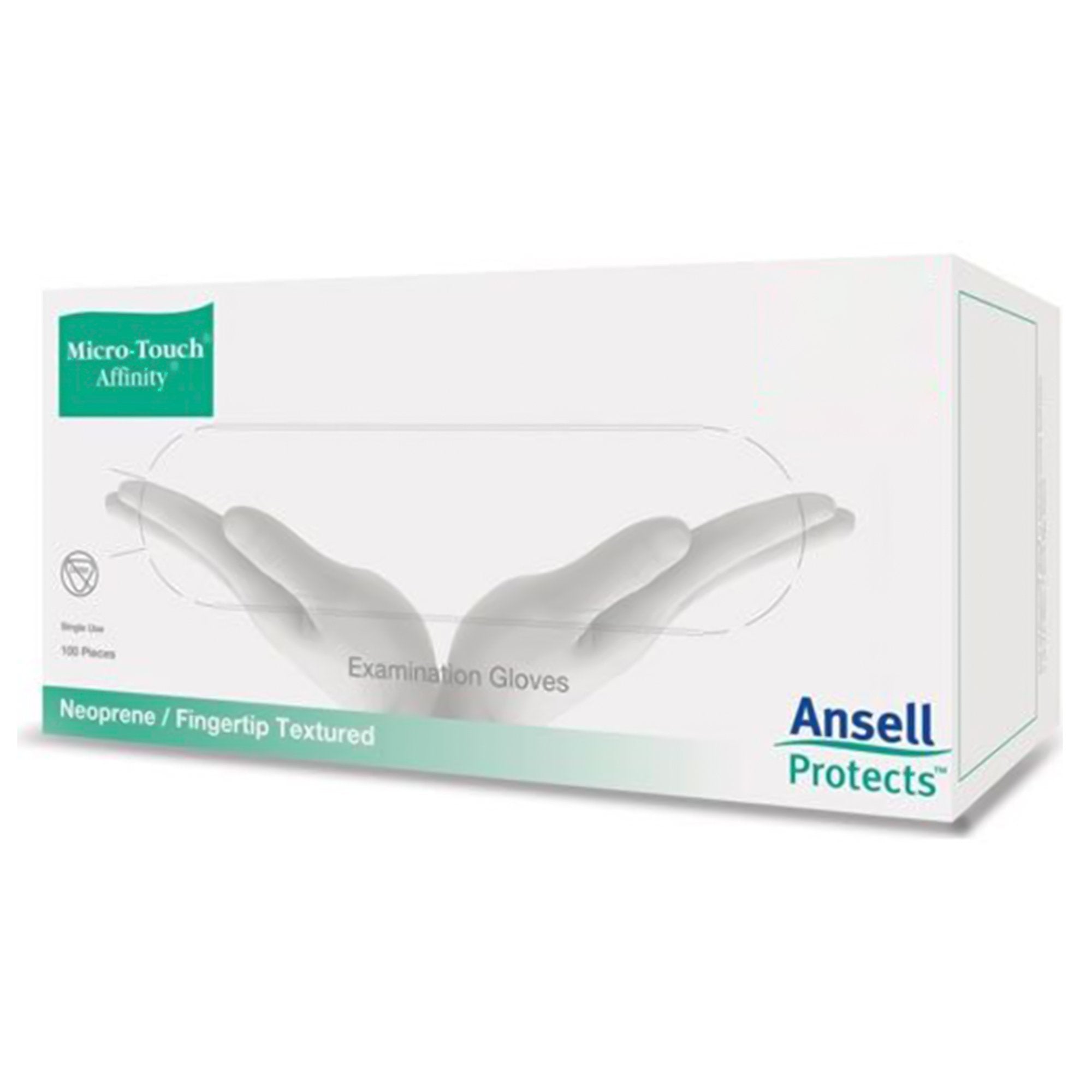 Micro-Touch® Affinity® Polychloroprene Exam Glove, Extra Small, Green 3770