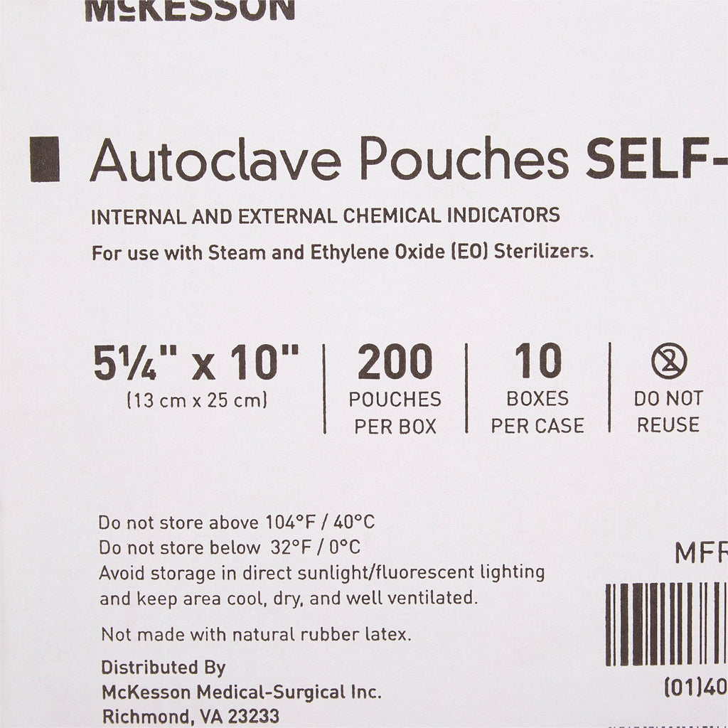 McKesson Sterilization Pouch, 5¼ x 10 Inch 16-6424