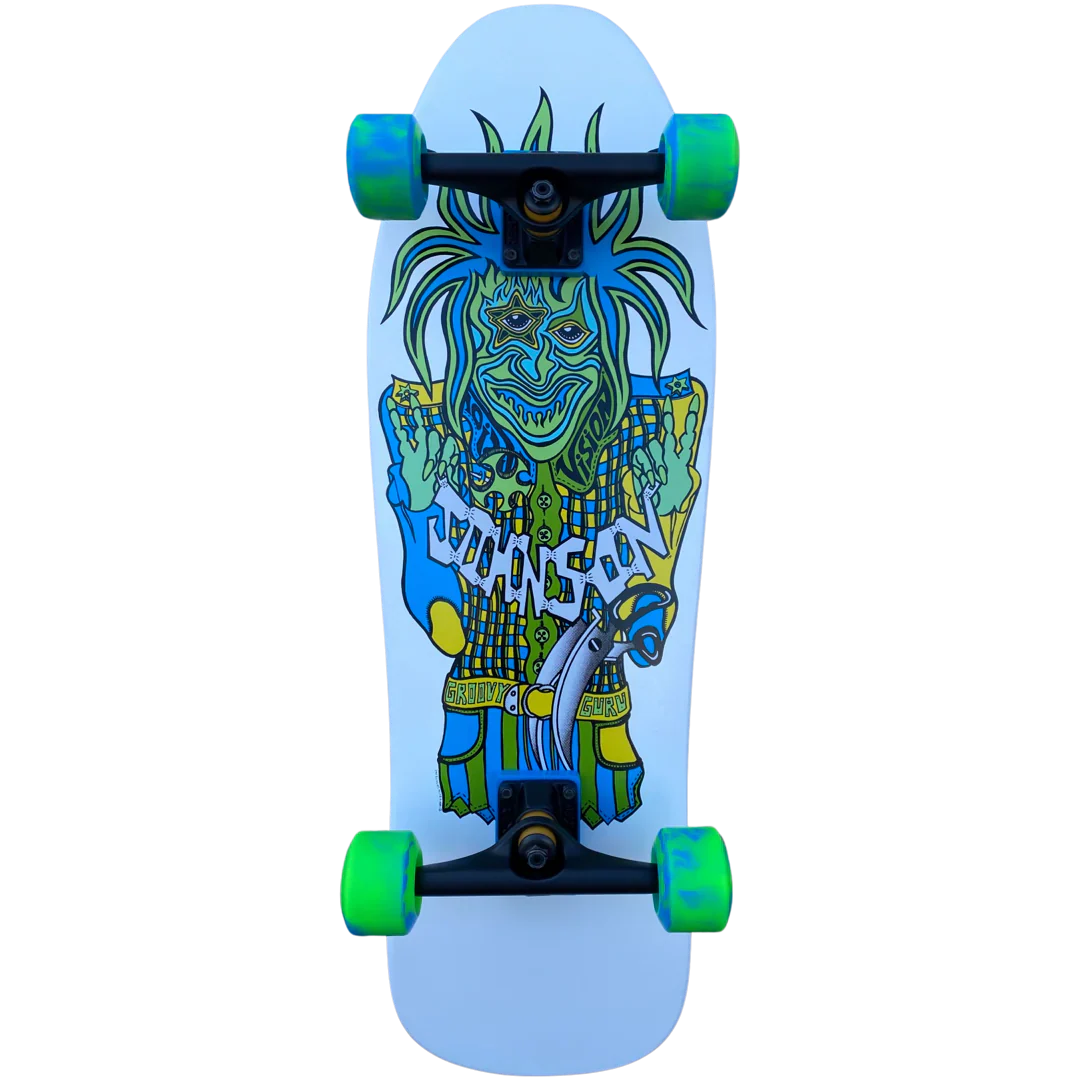 Vision Joe Johnson Groovy Guru White 9.5" Complete Skateboard