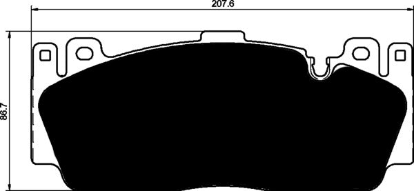 Porterfield Brake Pads for 2016 BMW M6 - w/ Iron Discs