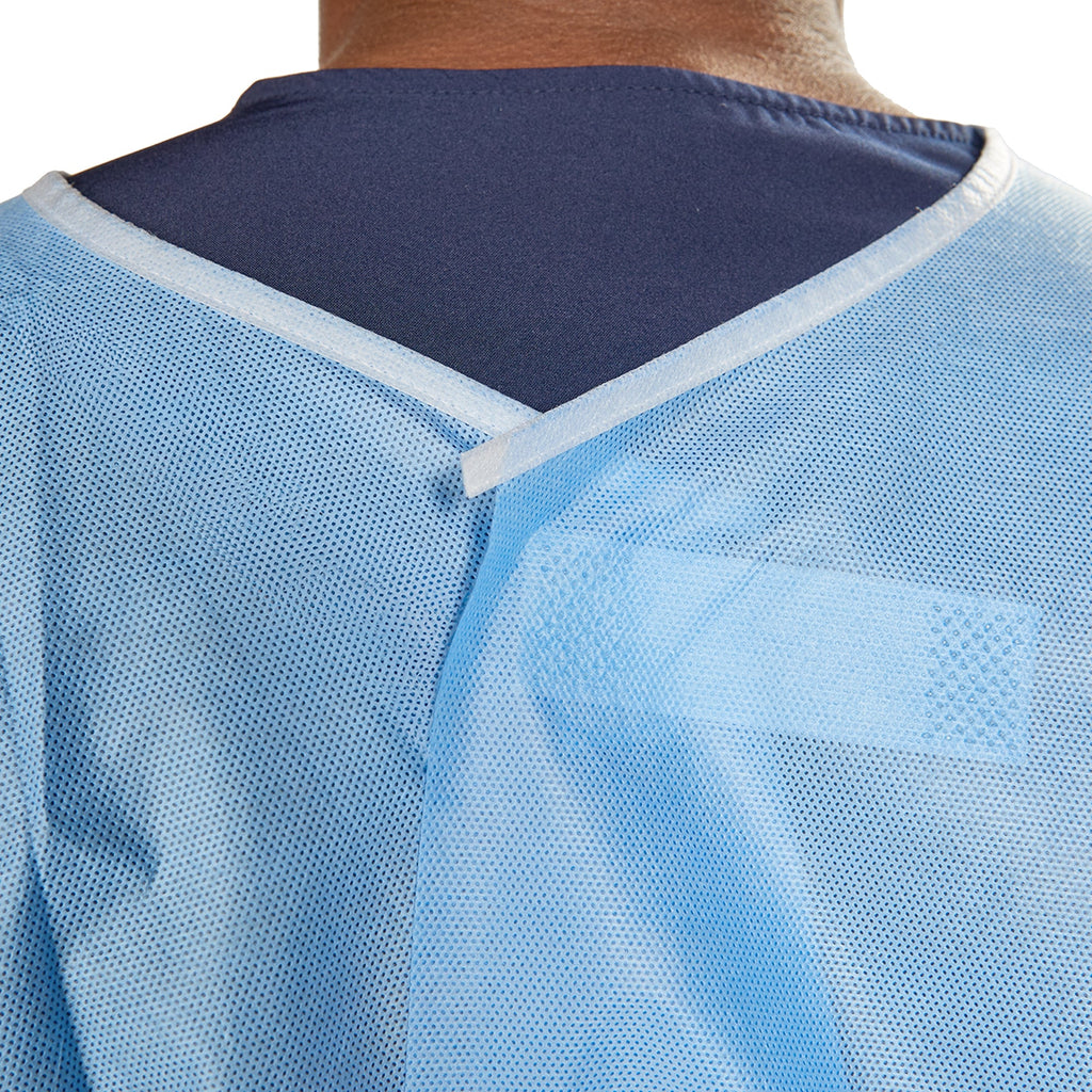 McKesson Nonrated Isolation Gowns, Blue, Extra Large 16-NFKHLTSB6-XL