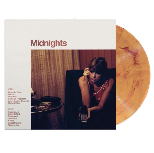 Taylor Swift - Midnights (X) (Jade Green LP Vinyl) & Midnights (X) (Blood Moon LP Vinyl) & Midnights (X) (Mahogany Color LP Vinyl) & 1989 (Taylor's Version) (2LP/Crystal Skies Blue Vinyl) & Lover & Reputation (Picture Disc)