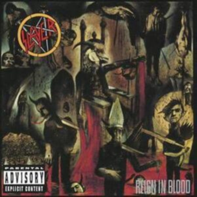 Slayer - God Hates Us All & Reign In Blood & Repentless (Trans Orange Yellow Black Splatter LP Vinyl)