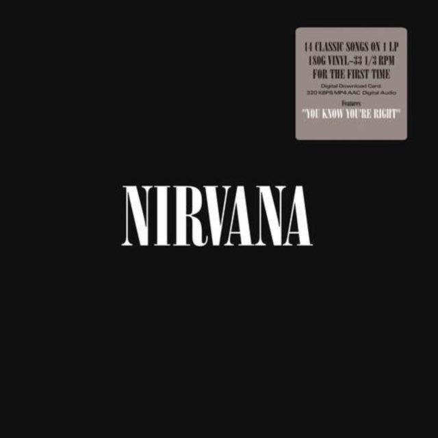 Live At Reading & Incesticide (20Th Anniversary 45RPM Edition) & In Utero: 2013 Mix (2LP) & Nirvana (150G/Dl Code) & Mtv Unplugged In New York (2 LP) & In Utero (180G/33-1/3 RPM) & Unplugged In N.Y. & From The Muddy Banks Of The Wishkah