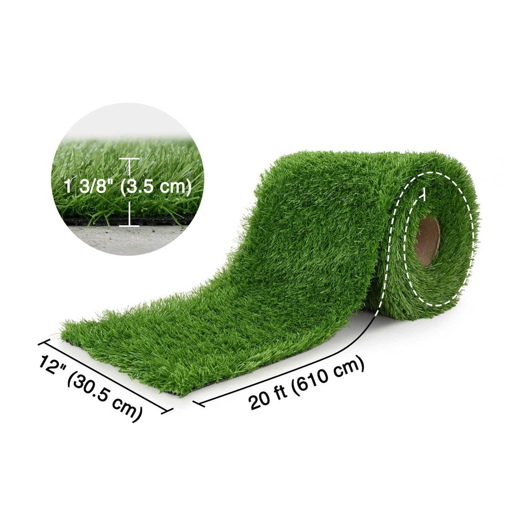 Yescom Outdoor Pet Turf Rolls for Dog Daycare Facility 1 3/8"H