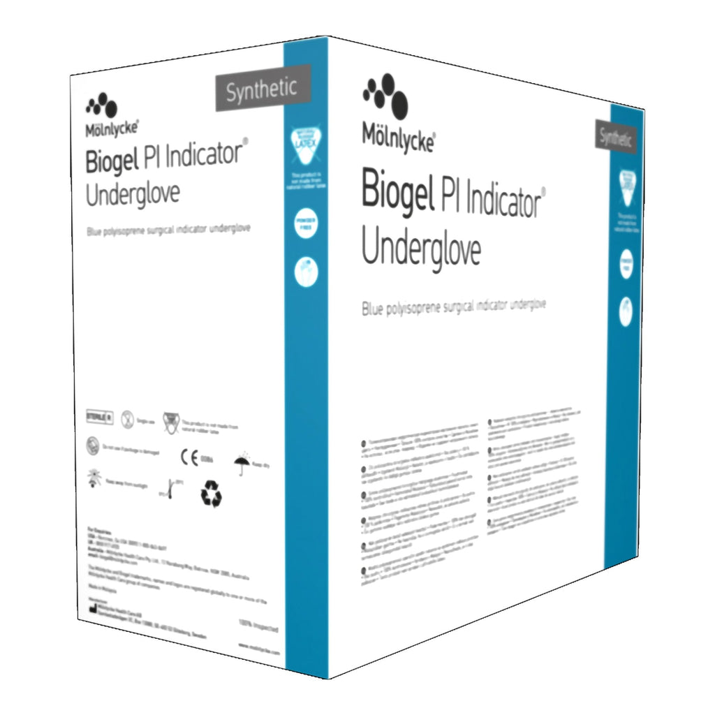 Biogel® PI Indicator Underglove™ Polyisoprene Surgical Underglove, Size 8, Blue 41680