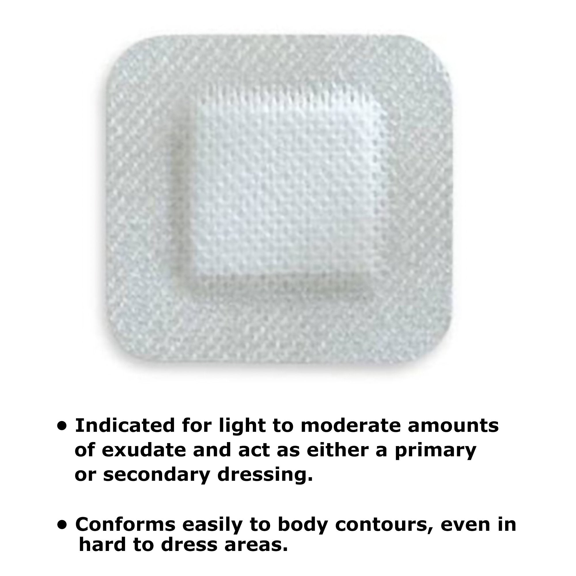 McKesson Adhesive Dressing, 4 x 4 Inch 16-89244