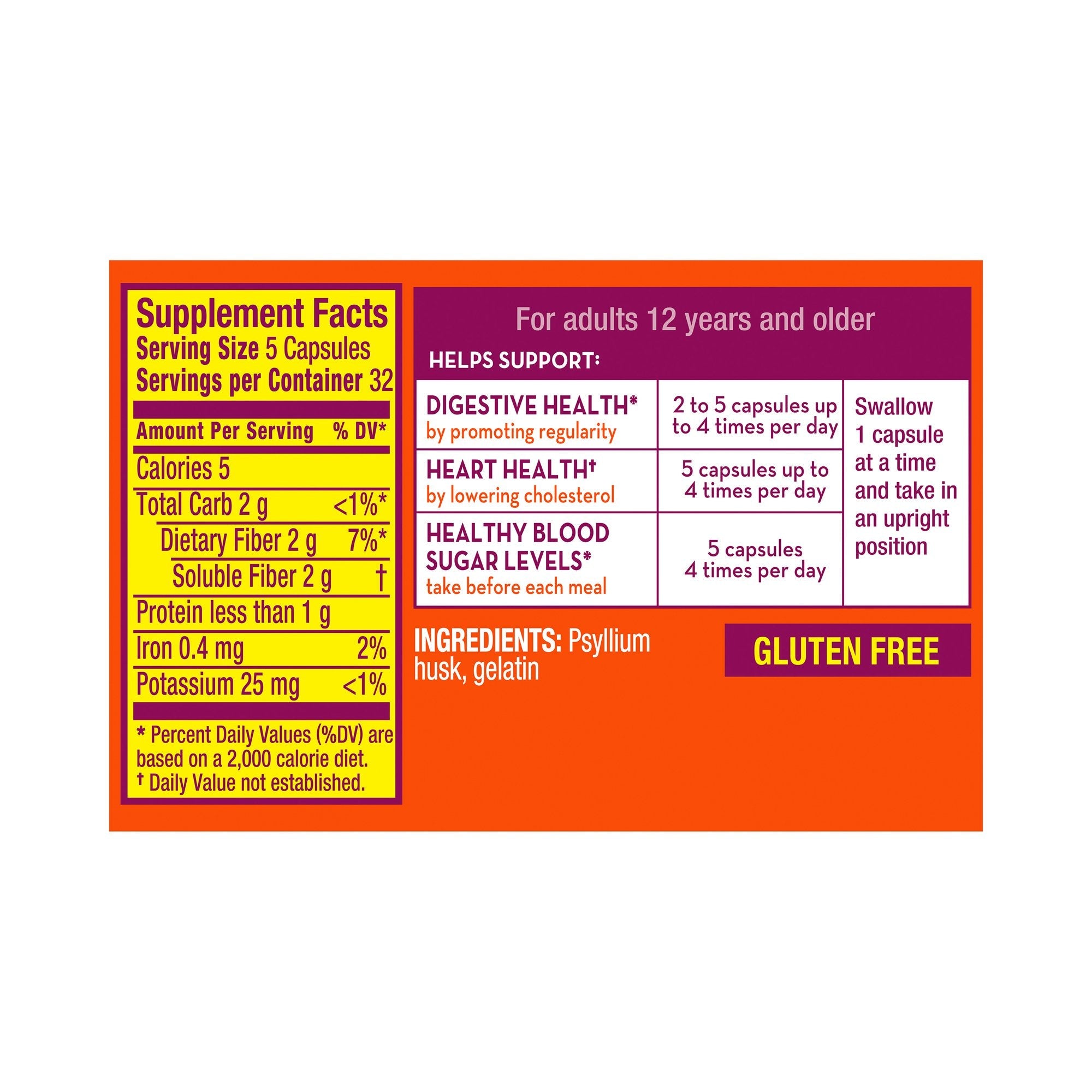 Metamucil® 3-in-1 Fiber Capsules 37000040511