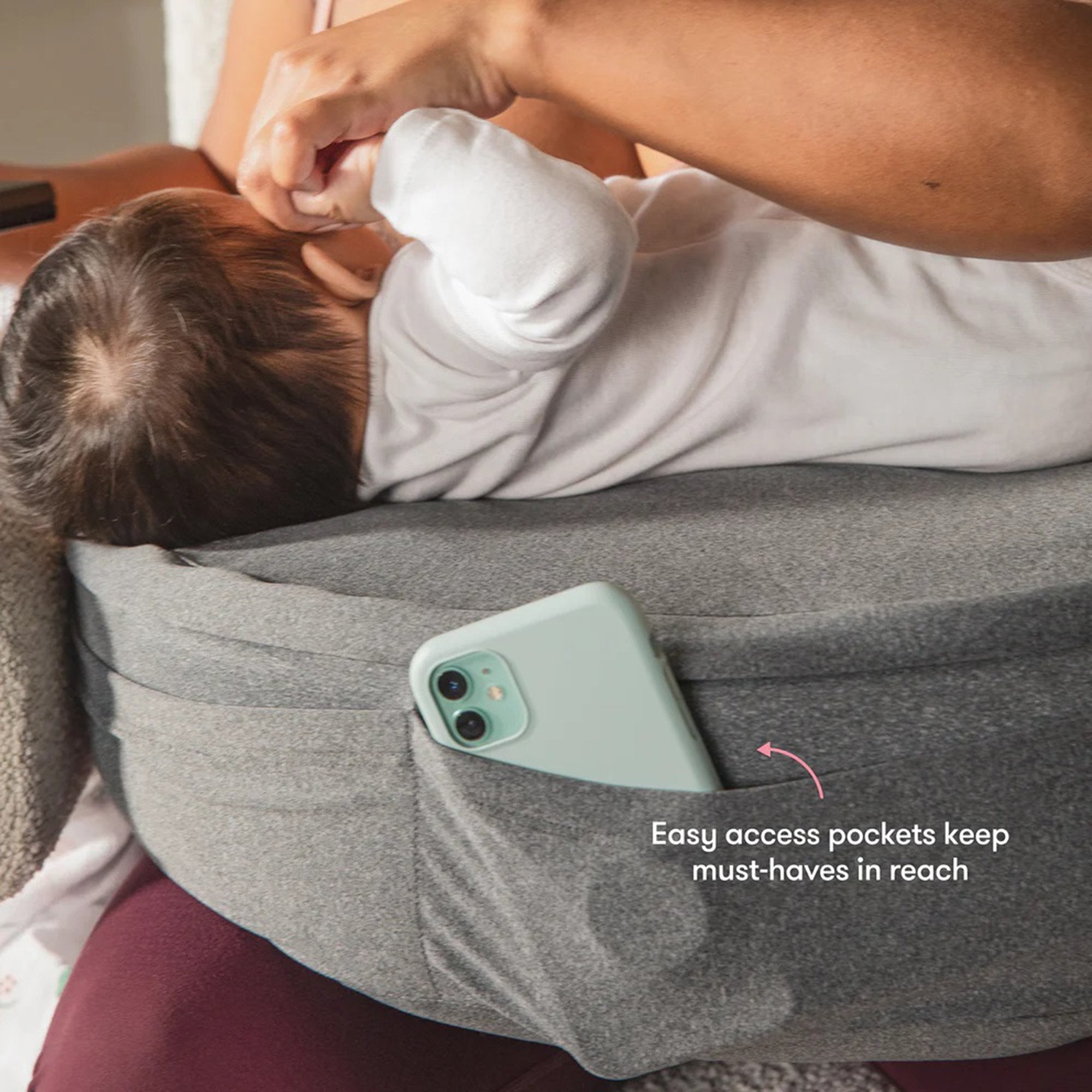 Nursing Pillow Frida Firn to Soft Gray Reusable 500001327