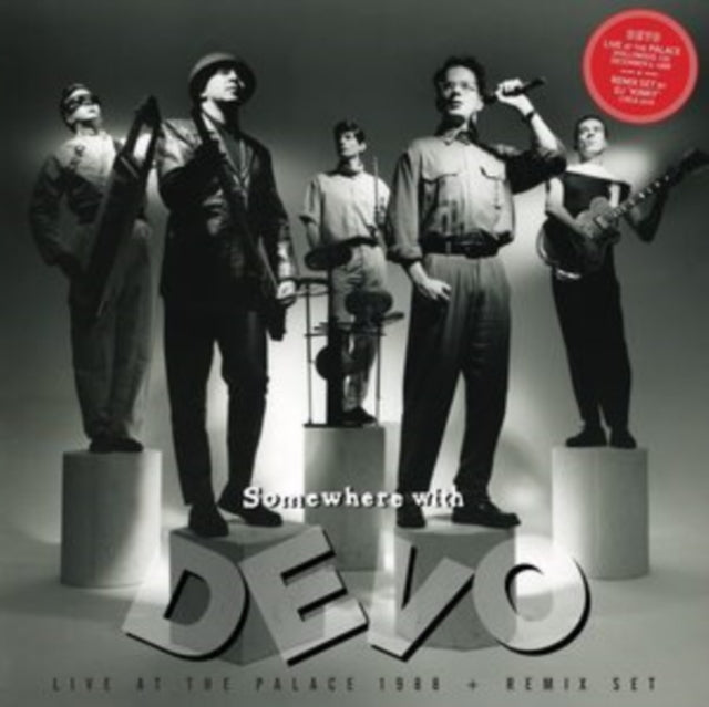 Devo - 50 Years Of De-Evolution 1973-2023 (2LP/Red & Blue Vinyl) (Rocktober) & Somewhere With Devo (Yellow LP Vinyl)