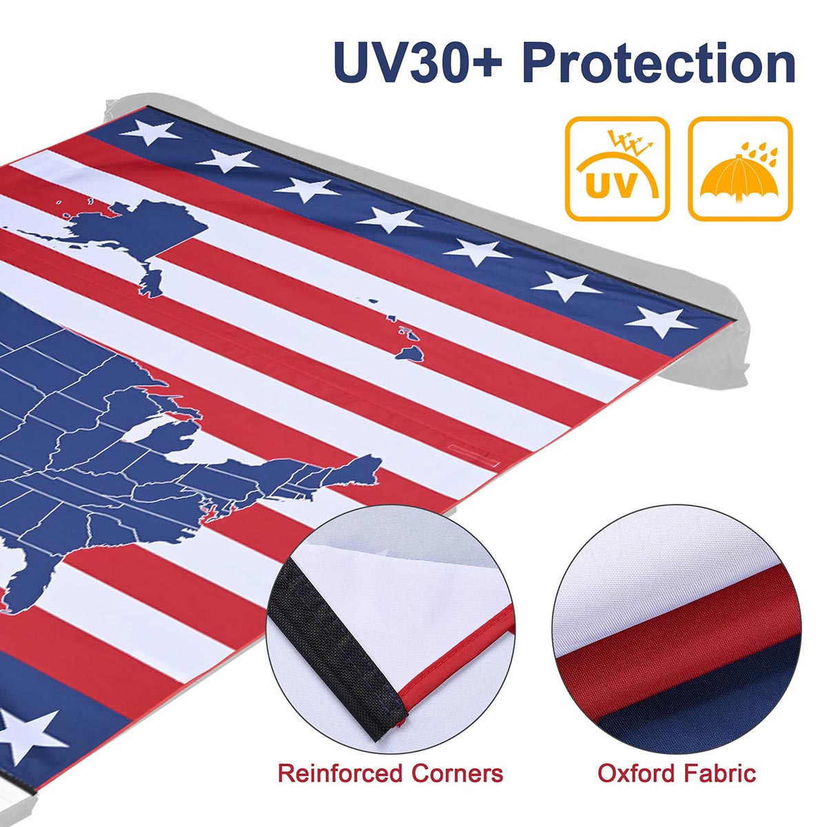 Yescom 6.5'x7.7' Vehicle Awning Canopy Replacement for Van Car SUV