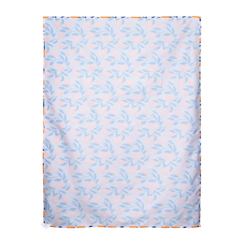 LAGarden Rectangle Tablecloth with Lemon Orange Seagull Print 43"x57"