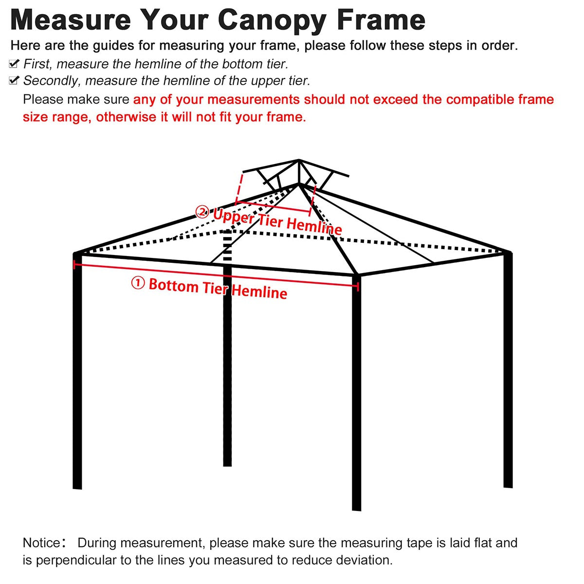 Yescom 12'x12' Crown Shades Replacement Canopy CPAI-84