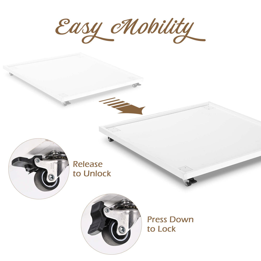 Yescom 20" Caddy with Rubber Lockable Casters Holds 220lbs