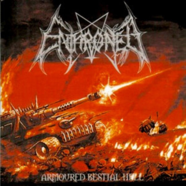 Enthroned - Prophecies Of Pagen Fire (2LP/Clear Vinyl With Red/Yellow/Black Splatter Vinyl) & Armoured Bestial Hell (Clear LP Vinyl With Red/Orange/White Splatter LP Vinyl)