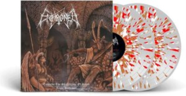 Enthroned - Towards The Skullthrone / Regie Sathanas (Clear LP Vinyl With Brown/Red/White Splatter LP Vinyl) & Apocolypse Manifesto (Clear LP Vinyl With Red/Orange/Grey Splatter LP Vinyl) & Armoured Bestial Hell (Clear LP Vinyl With Red/Orange/White