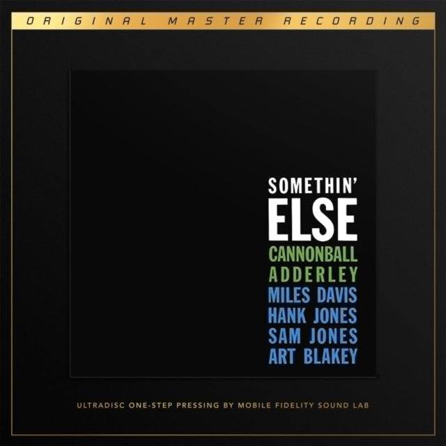 Cannonball Adderley - Somethin Else (Solid Yellow & Transparent Green LP Vinyl) & Somethin' Else (2LP/180G/45RPM Supervinyl Ultradisc One-Step/Original Masters/Limited/Numbered)