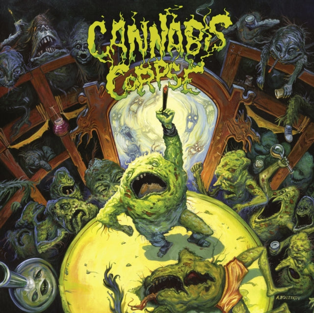 Cannabis Corpse - Left Hand Pass (Ltd/Light Rose LP Vinyl) & Weeding (White LP Vinyl) & Beneath Grow Lights Thou Shalt Rise (Picture Disc/Limited)
