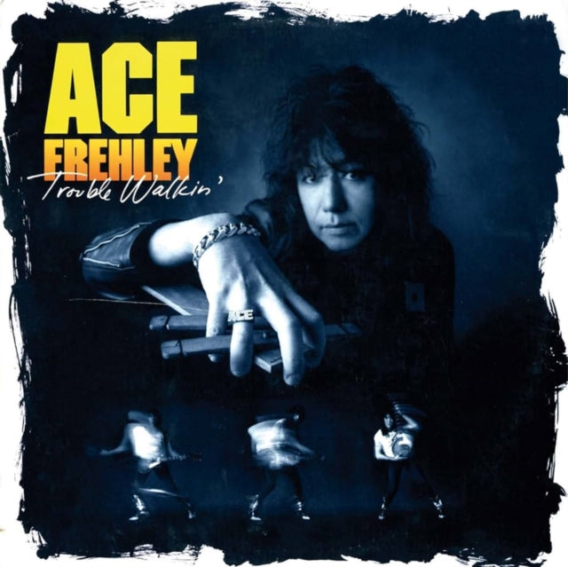 Ace Frehley - 10,000 Volts (Dragons Den LP Vinyl) & 10,000 Volts (Orange Tabby LP Vinyl) & Trouble Walkin (Oxblood Red Hide Your Heart Swirl LP Vinyl)