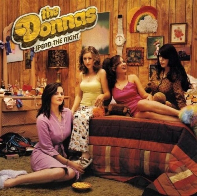 Donnas (Natural With Black Swirl LP Vinyl) & American Teenage Rock 'N' Roll Machine (Fire Orange With Black Swirl LP Vinyl) & Spend The Night (Hot Pink LP Vinyl)