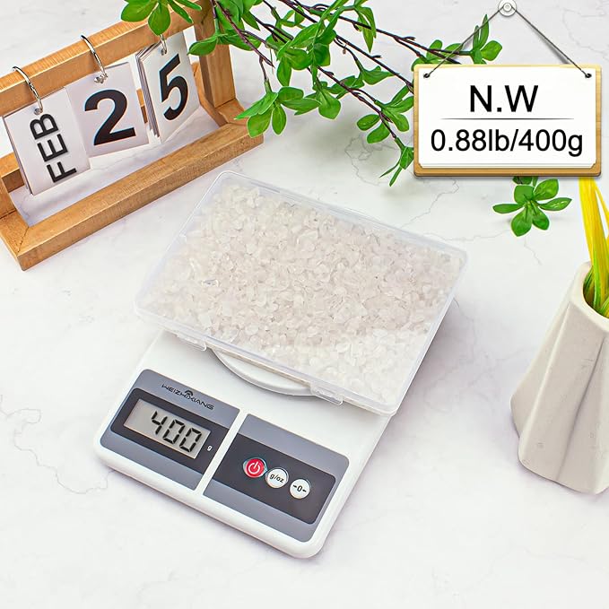 0.88 Lb Clear Quartz Crystal Chips Natural Tumbled Healing Crystal Chips Bulk Crushed Stones, Betta Fish Tank Gravel Rocks Clear Mini Pebbles for Aquarium, Vase Fillers, Succulent Plants Decor, 3 - 5 mm - PhishStones Products
