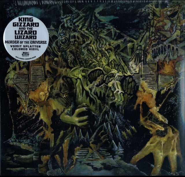 King Gizzard & The Lizard Wizard - L.W. & Murder Of The Universe (Transparent Green W/Mustard Yelow Splatter LP Vinyl) & Willoughby's Beach (Tangerine LP Vinyl) & 12 Bar Bruise (Sea Foam Green LP Vinyl) & Oddments (Plum LP Vinyl) & Nonagon Infinity