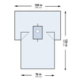 McKesson Sterile Breast Drape, 100 x 76 x 126 Inch 183-I80-05214G-S