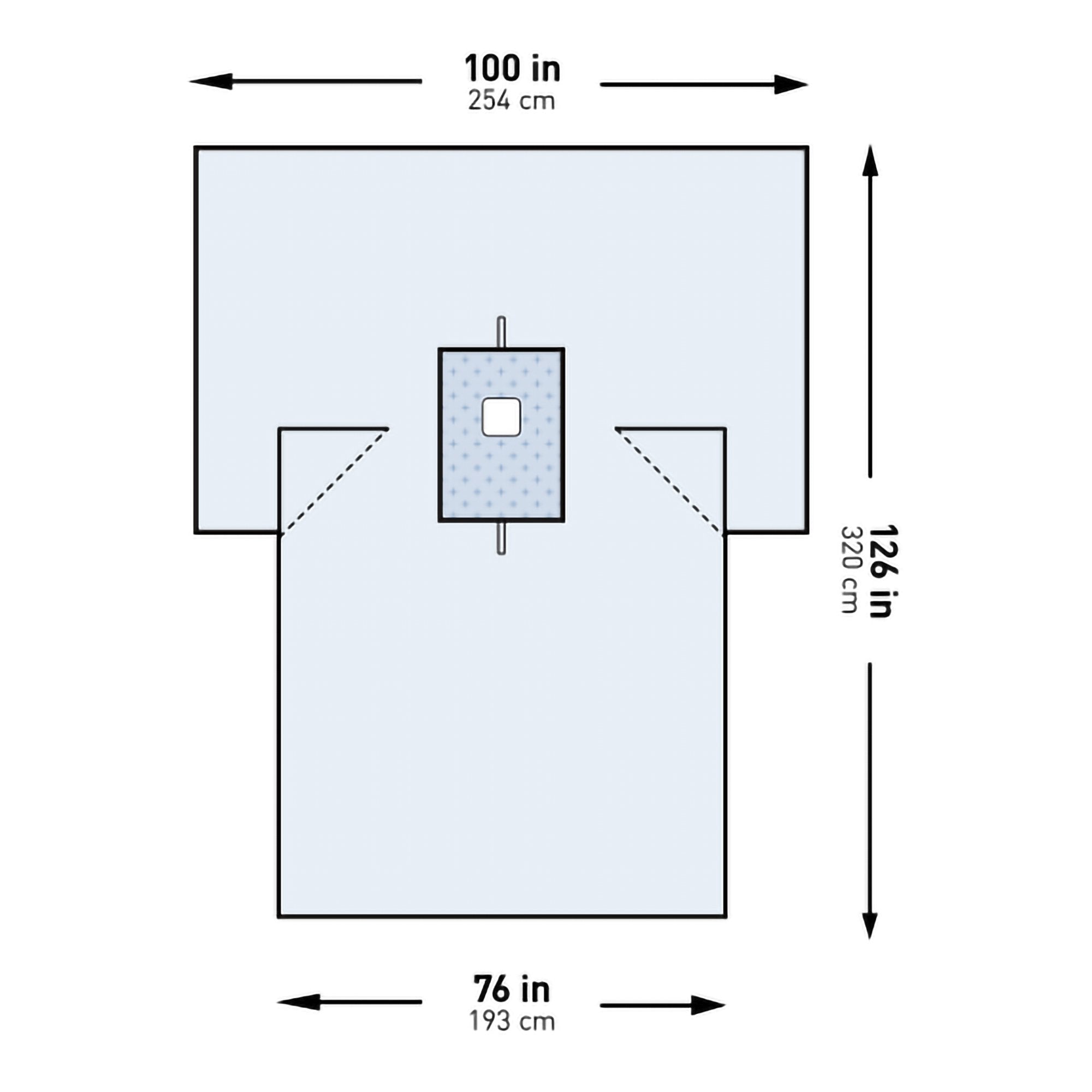 McKesson Sterile Breast Drape, 100 x 76 x 126 Inch 183-I80-05214G-S