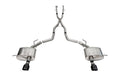 CORSA Performance Corsa 11-23 Dodge Durango Xtreme 2.5in Cat-Back Dual Rear Exit w/ Single 4.5in Black PVD Tips 21186BLK